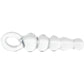 Clarity Hera's Tryst Beaded Glass Dildo