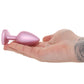 Booty Bling Pink Metal Jewelled Butt Plug in Medium