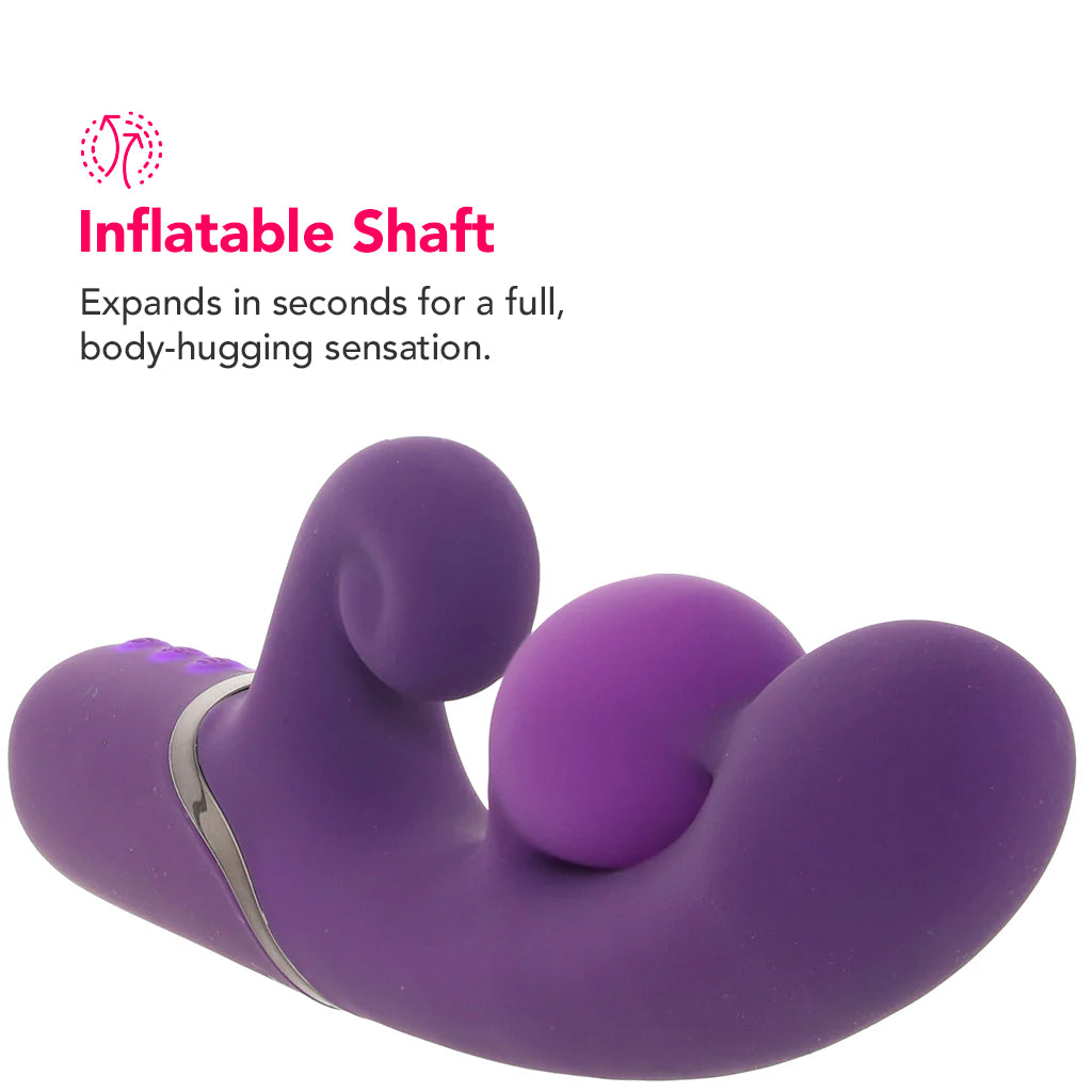 Pleasure Puff Inflatable Rabbit Vibe PinkCherry Pleasure Puff Inflatable Rabbit Vibe PinkCherry