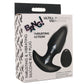 Bang! Thrusting & Vibrating Silicone Butt Plug in Black