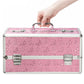 Simple and True Lockable Large Vibrator Case in Pink