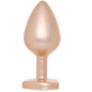 Booty Bling Gold Metal Jewelled Butt Plug in Medium