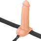 Fantasy X-tensions 7 Inch Hollow Strap-On Vibe in Light
