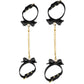 Temptasia Ardor Silicone Bows Wrist & Ankle Cuff Set