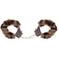 Furry Hand Cuffs in Leopard