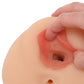 PDX Double Pounder Vibrating Squeeze Stroker in Light