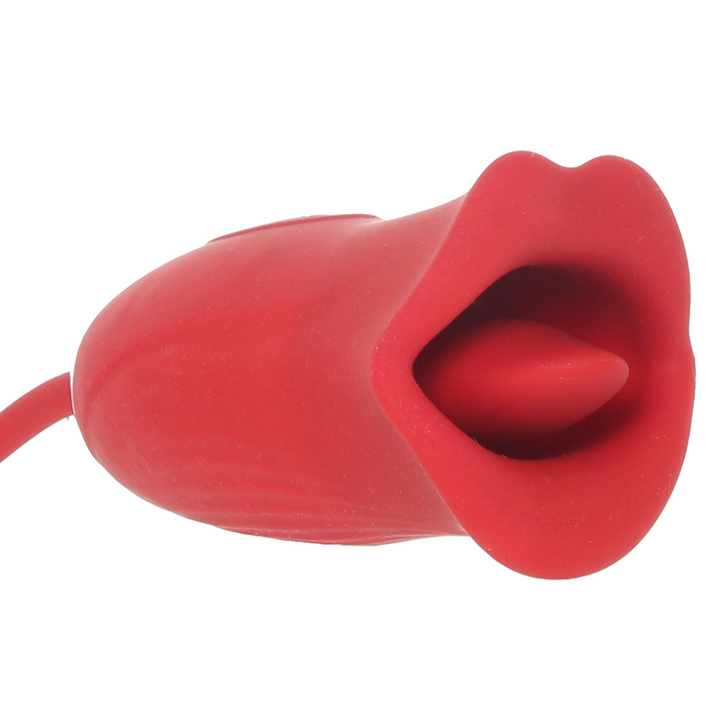 Lickgasm Magic Kiss Licking and Thrusting Vibe PinkCherry Lickgasm Magic Kiss Licking and Thrusting Vibe PinkCherry
