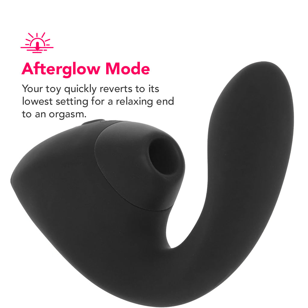 Womanizer Next Duo Clitoral Suction & G-Spot Vibe in Black PinkCherry Womanizer Next Duo Clitoral Suction & G-Spot Vibe in Black PinkCherry