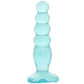 Crystal Jellies Beaded Anal Delight Dildo in Teal