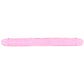 RealRock Crystal Clear Jelly 18 Inch Double Dildo in Pink