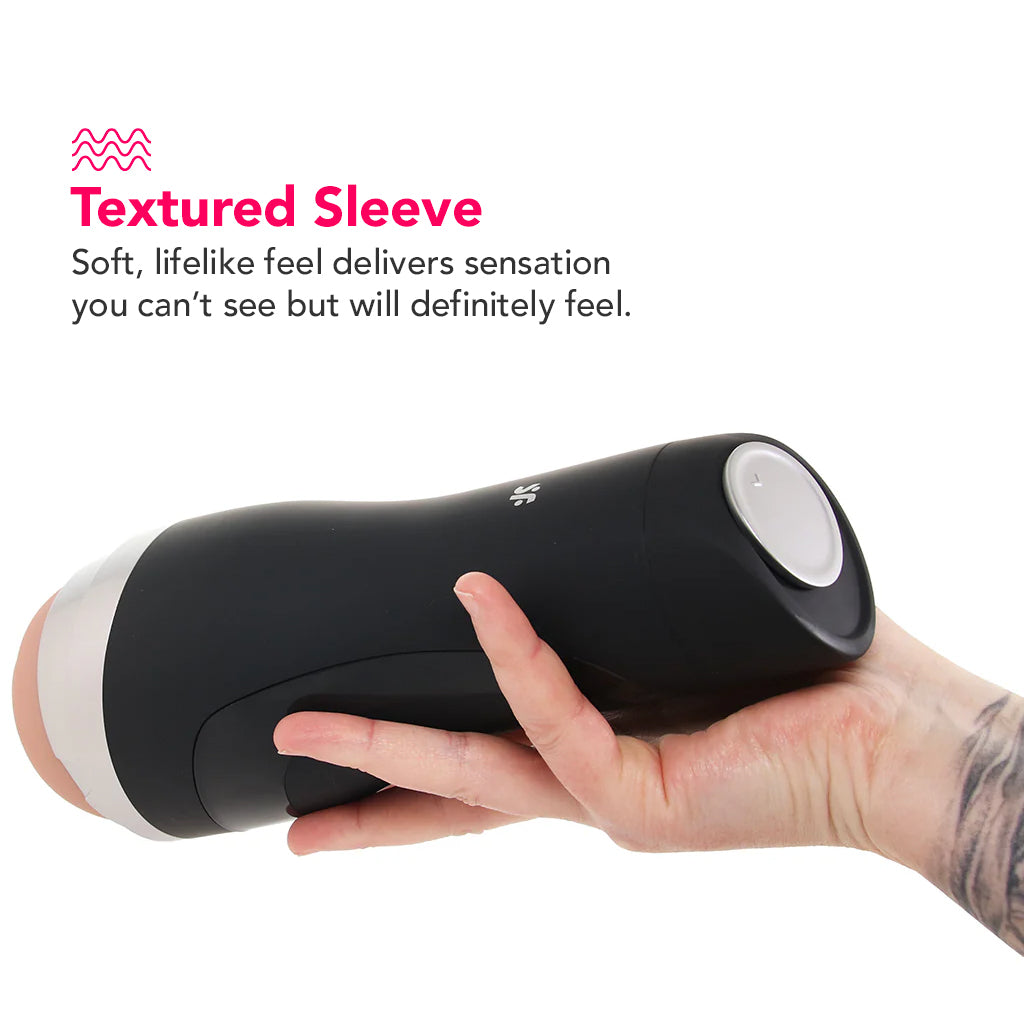 Satisfyer Men Classic Silver Masturbator PinkCherry Satisfyer Men Classic Silver Masturbator PinkCherry