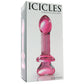 Icicles No. 82 Glass Dildo in Pink