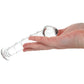 Clarity Seraphic Spiral Textured Glass Dildo