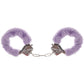 Furry Hand Cuffs in Lavender