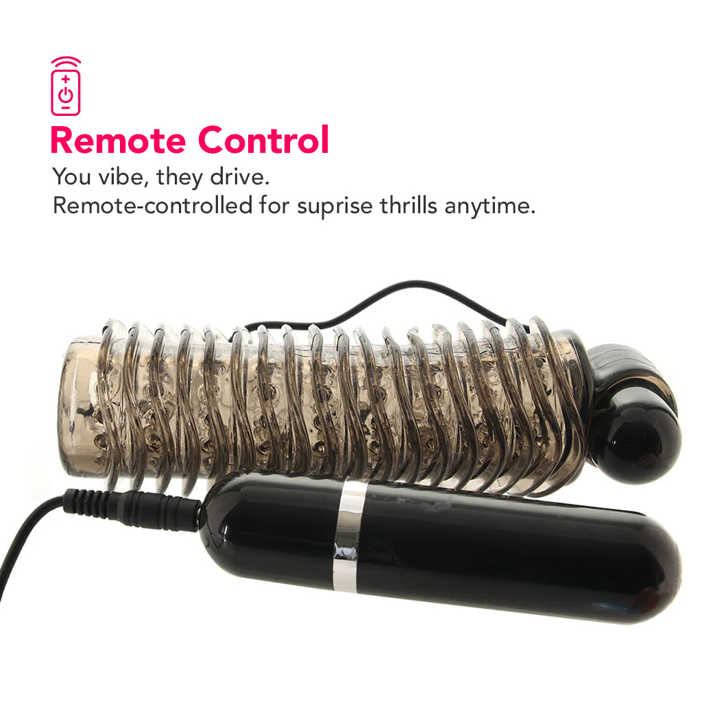Colt 10 Function Textured Vibrating Stroker in Smoke PinkCherry Colt 10 Function Textured Vibrating Stroker in Smoke PinkCherry