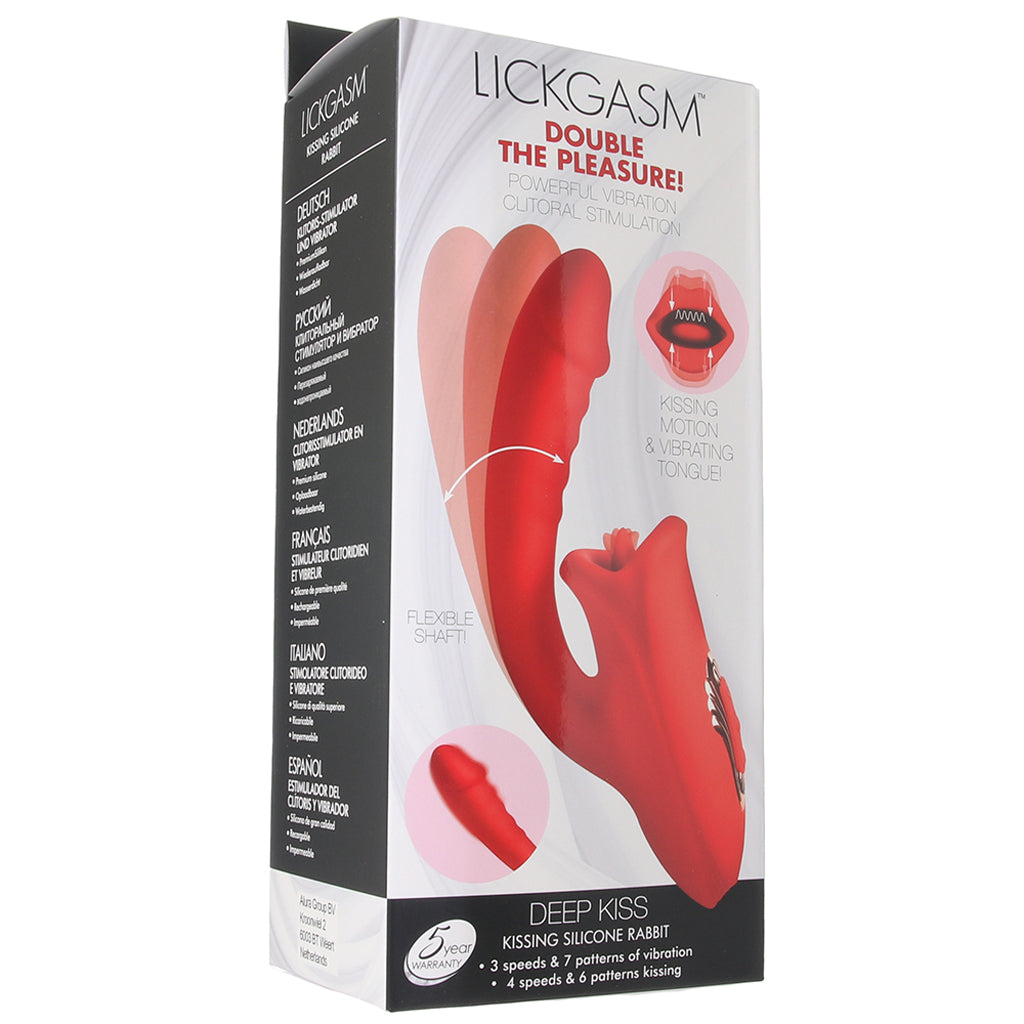Lickgasm Deep Kiss Licking Rabbit Vibe PinkCherry Lickgasm Deep Kiss Licking Rabbit Vibe PinkCherry