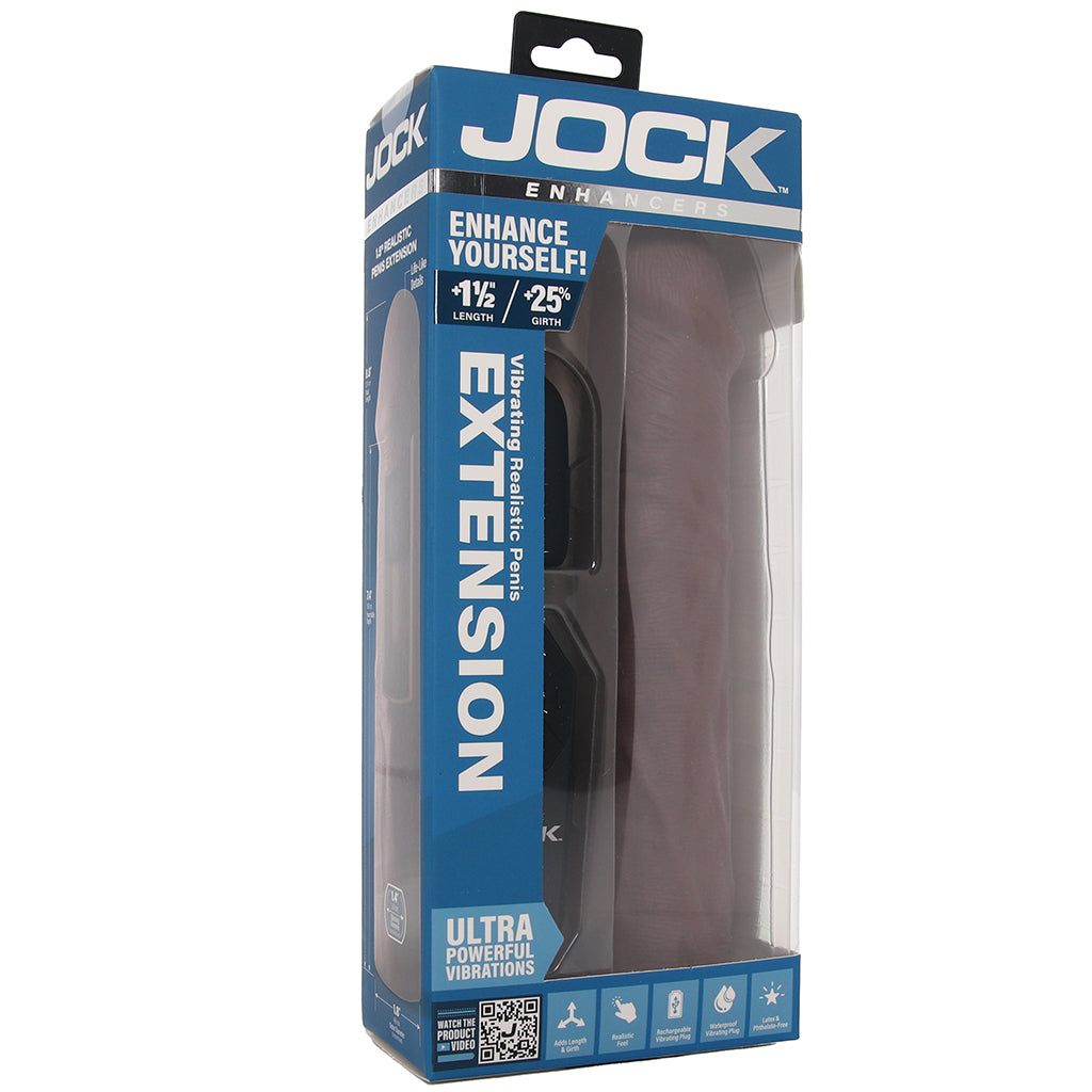 Jock Vibrating Realistic Penis Extender in Dark PinkCherry Jock Vibrating Realistic Penis Extender in Dark PinkCherry