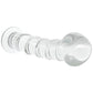 Clarity Seraphic Spiral Textured Glass Dildo