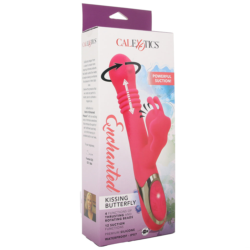 Enchanted Kissing Butterfly Thrusting Suction Rabbit Vibe PinkCherry Enchanted Kissing Butterfly Thrusting Suction Rabbit Vibe PinkCherry