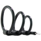Blue Line 3 Ring Silicone Gates of Hell with Leash Lead