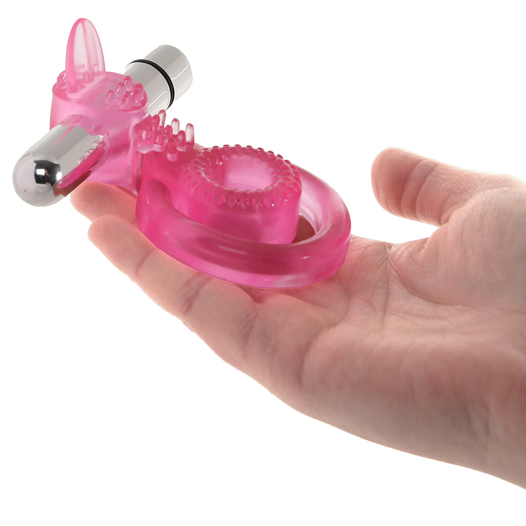 PinkCherry Dual Clit Flicker Cock Ring PinkCherry PinkCherry Dual Clit Flicker Cock Ring PinkCherry