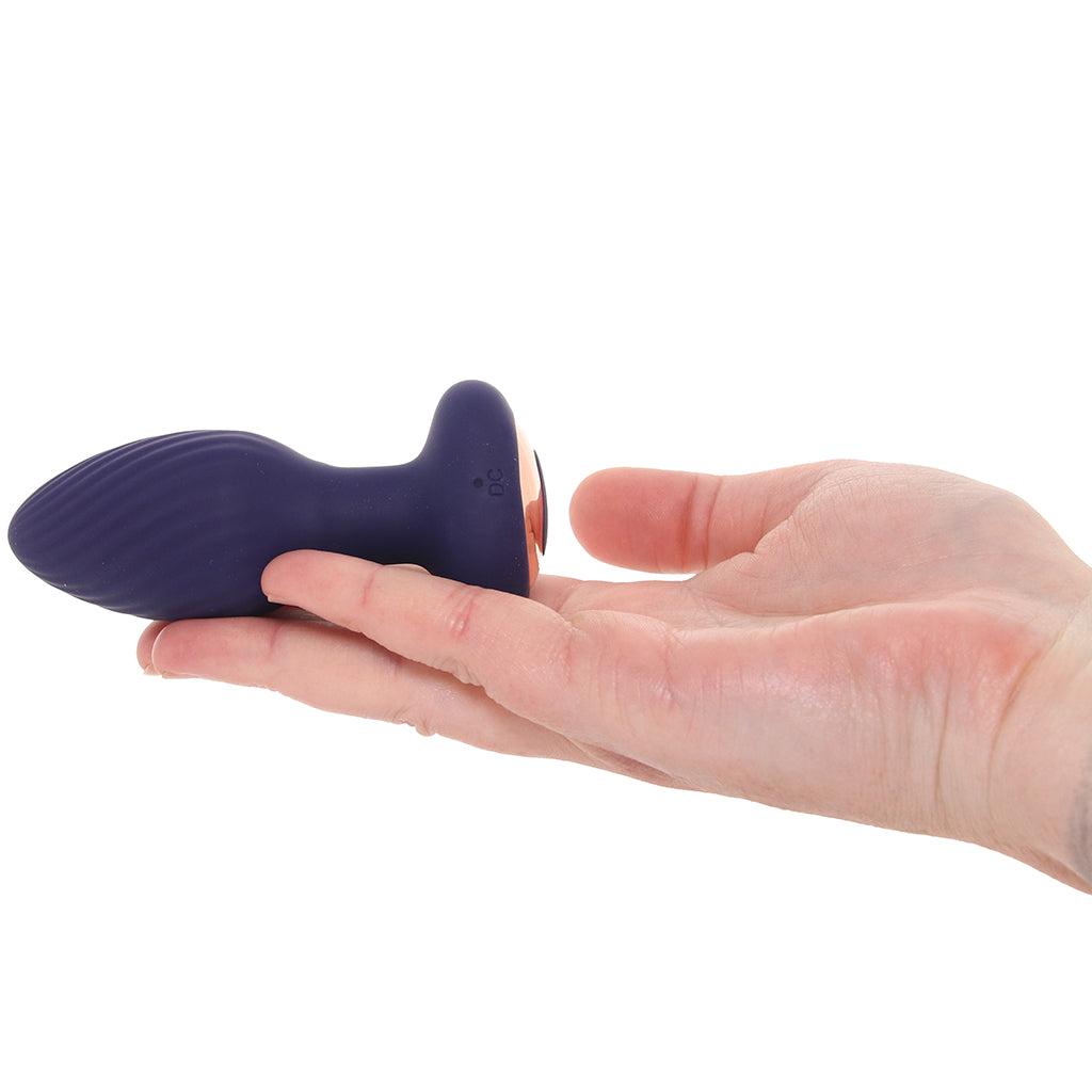 The Royale Rotating Vibrating Butt Plug PinkCherry The Royale Rotating Vibrating Butt Plug PinkCherry