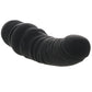 Black Velvet Veined Vibrating Dildo