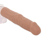 Jock Vibrating Realistic Penis Extender in Tan