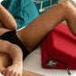 Wedge Sex Pillow in Velvet Red