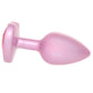 Booty Bling Pink Metal Jewelled Butt Plug in Small
