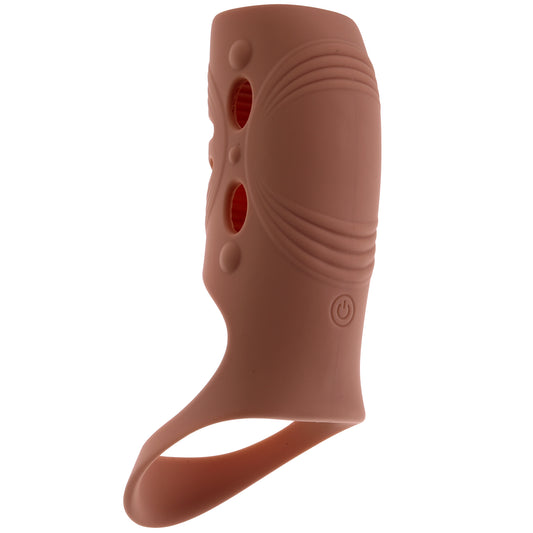 Performance Maxx Open-Ended Vibrating Penis Sleeve in Dark