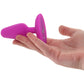 Bang! Vibrating Silicone Butt Plug in Purple