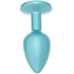 Rear Assets Small Metal Butt Plug in Teal