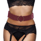 Ouch! Halo Burgundy Waist Bondage Belt /M