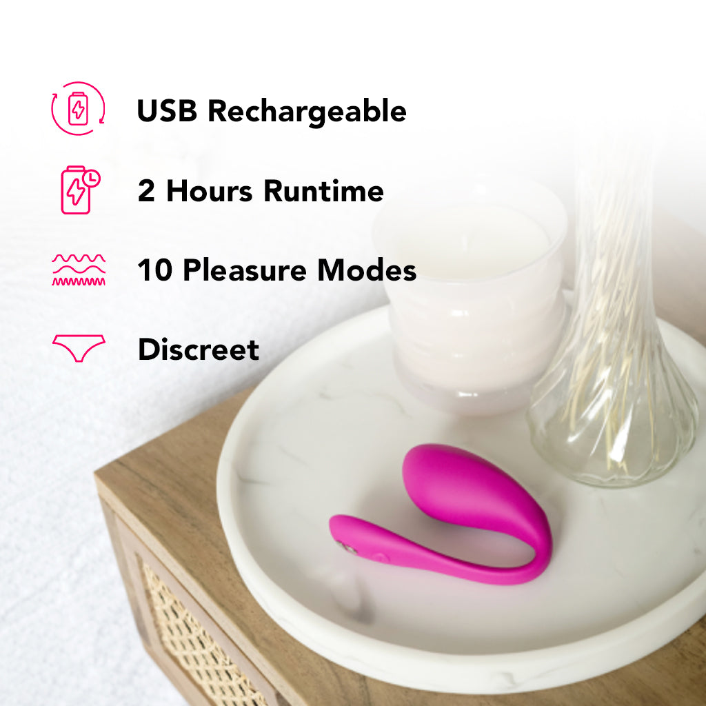 We-Vibe Jive 2 Wearable G-Spot Vibe in Electric Pink PinkCherry We-Vibe Jive 2 Wearable G-Spot Vibe in Electric Pink PinkCherry