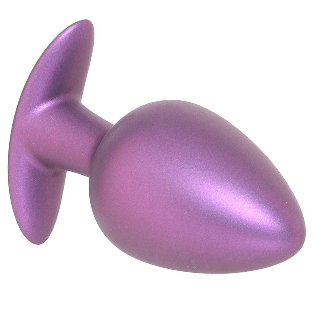 Ouch! Smooth Silicone 3.5 Inch Butt Plug in Metallic Purple PinkCherry Ouch! Smooth Silicone 3.5 Inch Butt Plug in Metallic Purple PinkCherry