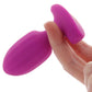 Bang! Ribbed Vibrating Silicone Butt Plug in Purple