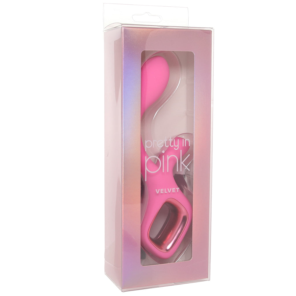 Pretty in Pink Velvet G-Spot Rabbit Vibe PinkCherry Pretty in Pink Velvet G-Spot Rabbit Vibe PinkCherry