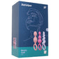 Satisfyer Plugs Silicone 3 Piece Set in Multi-Coloured