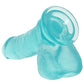 Crystal Jellies 7 Inch Realistic Cock with Balls in Teal