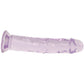 RealRock Crystal Clear 5 Inch Jelly Dildo in Purple