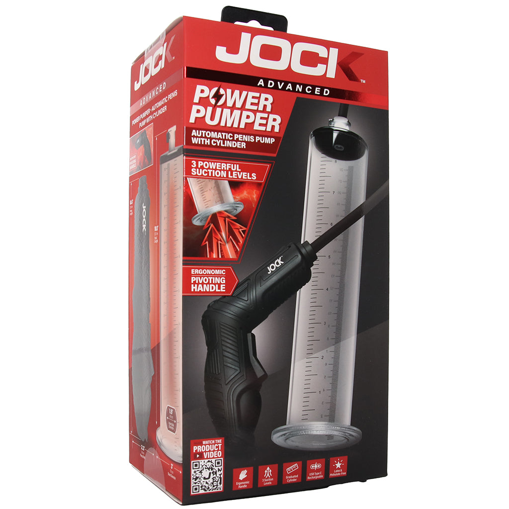 Jock Advanced Power Pumper Automatic Penis Pump PinkCherry Jock Advanced Power Pumper Automatic Penis Pump PinkCherry