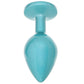 Rear Assets Medium Metal Butt Plug in Teal