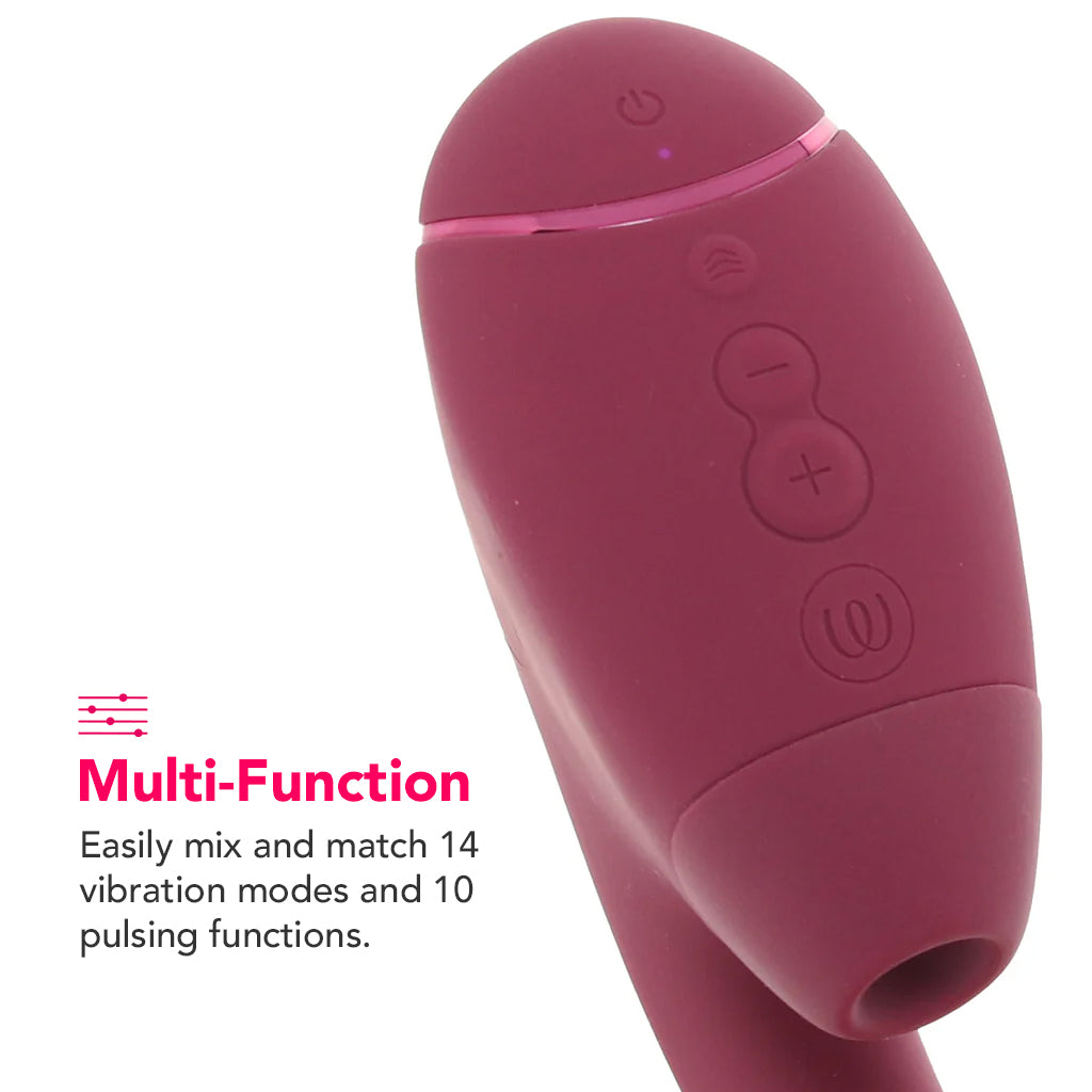 Womanizer Next Duo Clitoral Suction & G-Spot Vibe in Pink PinkCherry Womanizer Next Duo Clitoral Suction & G-Spot Vibe in Pink PinkCherry