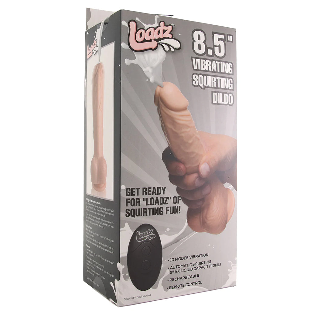 Loadz 8.5 Inch Vibrating Squirting Dildo PinkCherry Loadz 8.5 Inch Vibrating Squirting Dildo PinkCherry