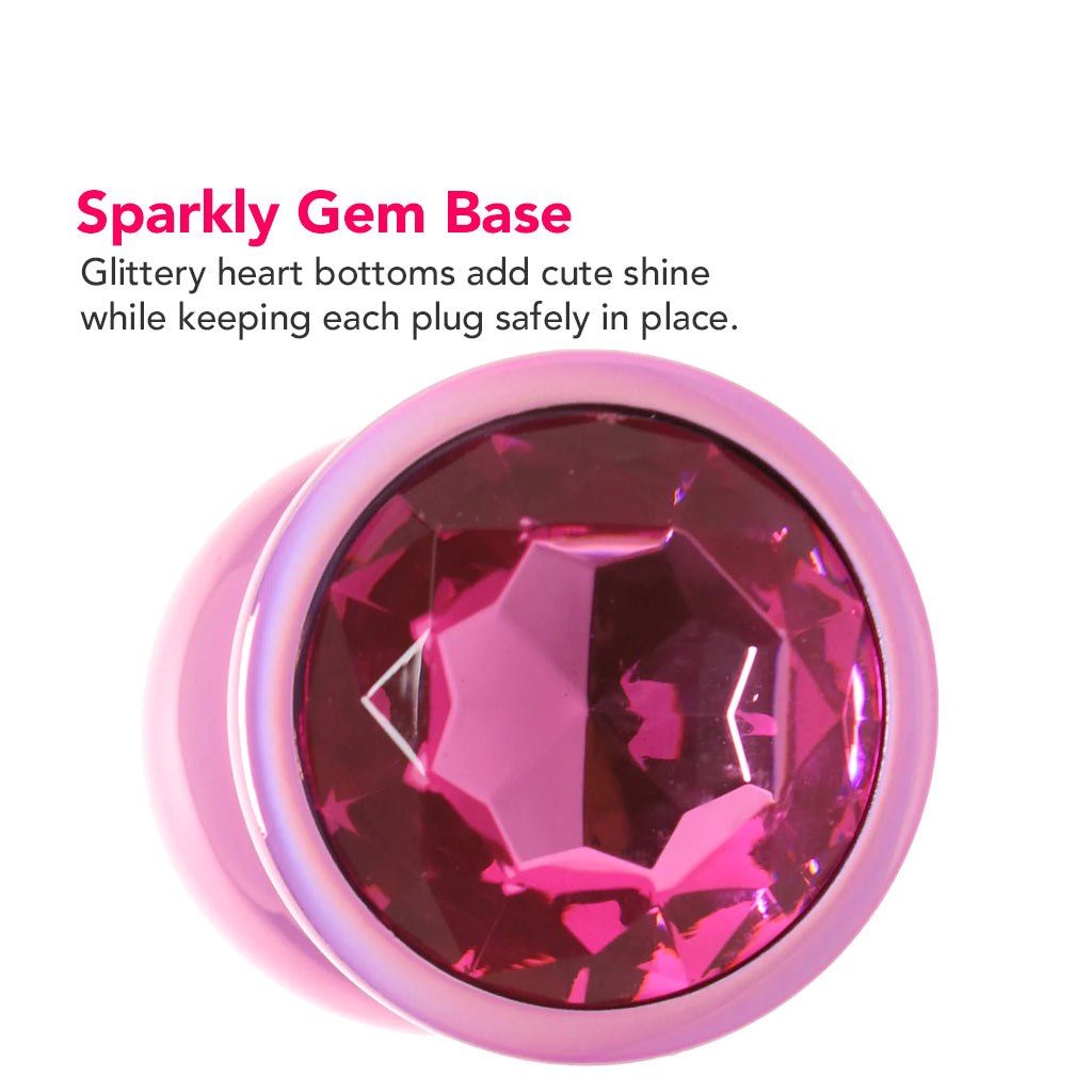 Ouch! Paris Collection Metal Anal Plug Set in Pink PinkCherry Ouch! Paris Collection Metal Anal Plug Set in Pink PinkCherry