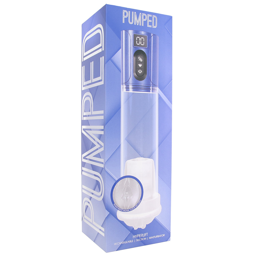 Pumped Hyperlift Penis Pump with Stroker Sleeve PinkCherry Pumped Hyperlift Penis Pump with Stroker Sleeve PinkCherry
