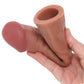 Jock 1.5 Inch Silicone Penis Extension in Tan