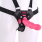 Dillio 6 Inch Strap-On Suspender Harness Set in Pink