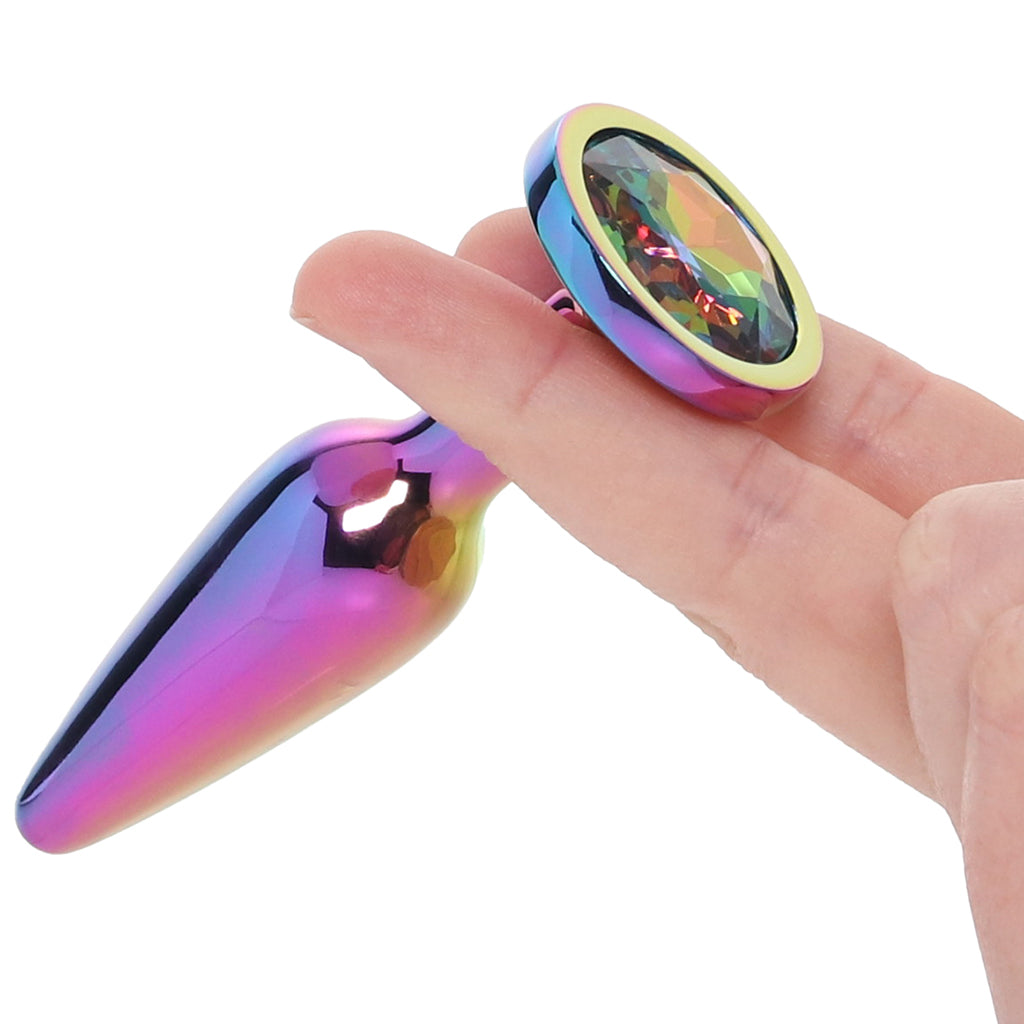 Rear Assets Medium Tapered Butt Plug in Multicolour PinkCherry Rear Assets Medium Tapered Butt Plug in Multicolour PinkCherry